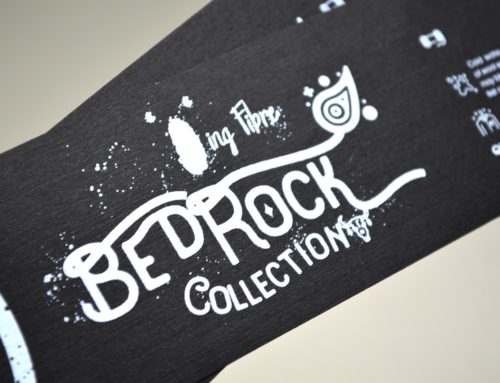 White Print on Black Card Belly Bands
