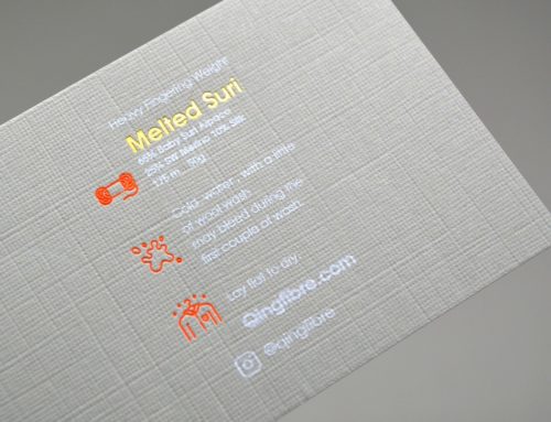 Foiled and White Ink Printed Belly Bands