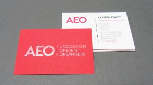 Duplex Foil Business card AEO
