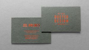 Copper Foil Business card Dusted Design