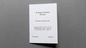 A6 Order of service Booklet