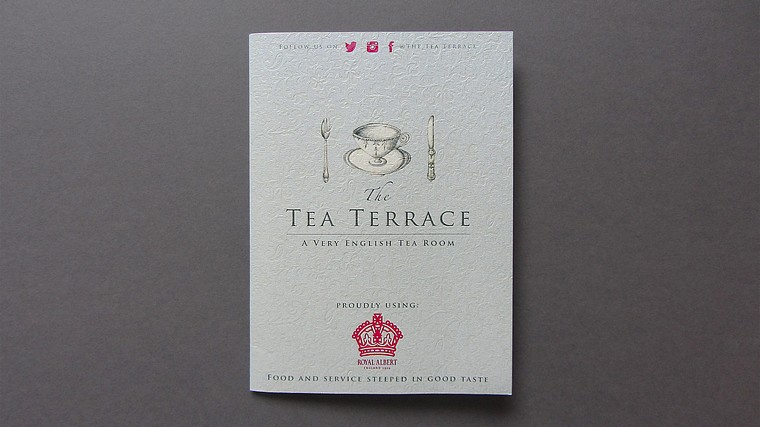 Shouly Enterprises for Tea Terrace A5 Menu